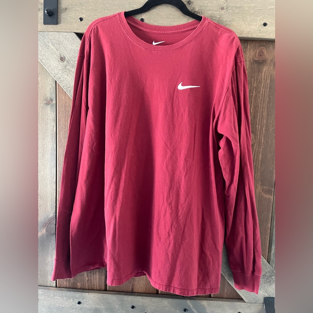 Nike red long sleeve